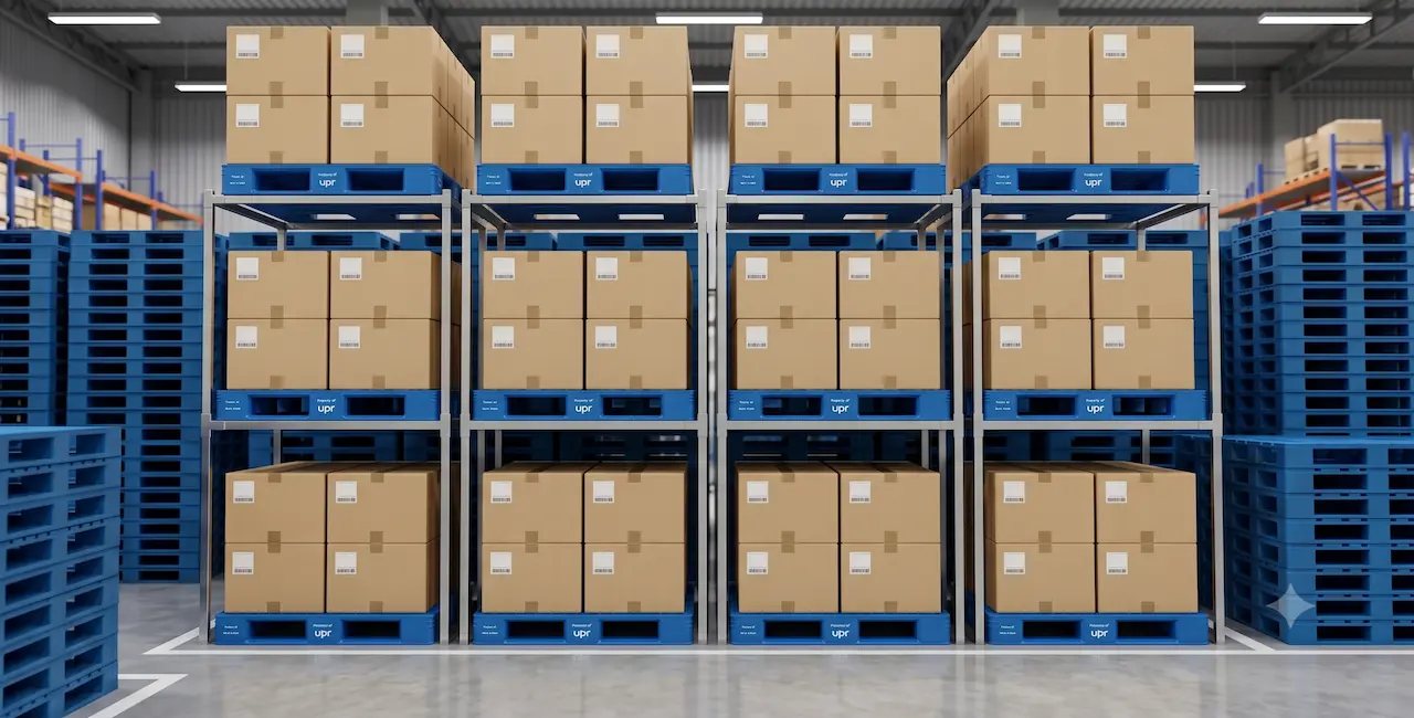 UPR U-Rack portable racking system in Singapore warehouse